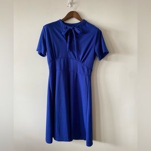 Feminine blue vintage-style dress